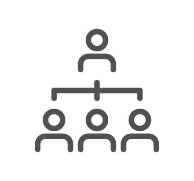 Takım toplantı simgesi, vektör illüstrasyonu basit tasarım 