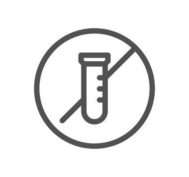 test tübü simgesi, vektör illüstrasyonu basit tasarım 