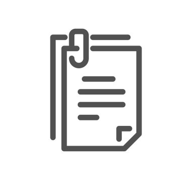 belge simgesi, vektör illüstrasyonu basit tasarım 