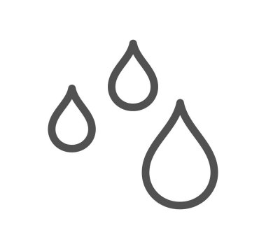 su damlaları simgesi, vektör illüstrasyonu basit tasarım 