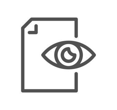 belge simgesi, vektör illüstrasyonu basit tasarım 