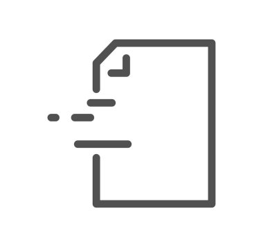 belge simgesi, vektör illüstrasyonu basit tasarım 