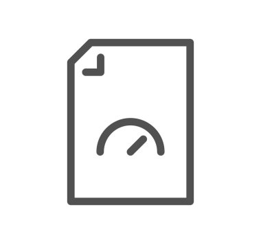 belge simgesi, vektör illüstrasyonu basit tasarım 