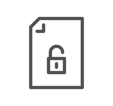 belge simgesi, vektör illüstrasyonu basit tasarım 