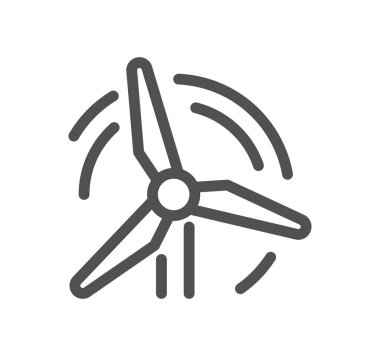 Yel değirmeni simgesi, vektör illüstrasyonu basit tasarım 