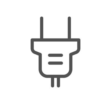 Fiş simgesi, vektör illüstrasyonu basit tasarım 