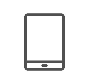 tablet simgesi, vektör illüstrasyonu basit tasarım