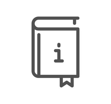 kitap simgesi, vektör illüstrasyonu basit tasarım