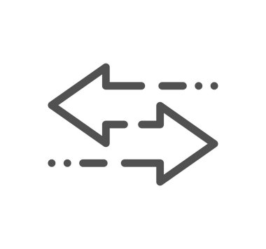 Ok yönü simgesi, vektör illüstrasyonu basit tasarım