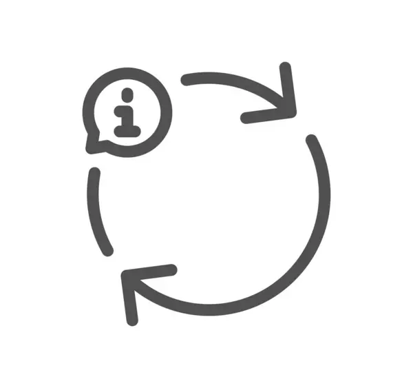 Bilgi simgesi, vektör illüstrasyonu basit tasarım 