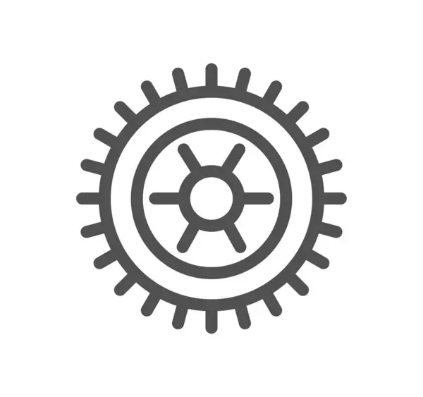 Icono Engranaje Vector Ilustración Diseño Simple — Vector de stock
