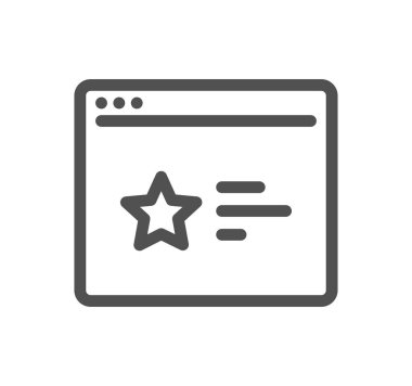 Web tarayıcısının seo modern simgesinin vektör illüstrasyonu