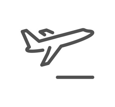 Basit moda uçak simgesi.