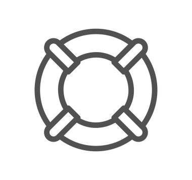 cankurtaran çocuk satır simgesi vektör tasarımı