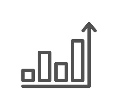 beyaz arkaplanda grafik simgesi çizimi.