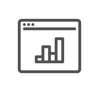 grafik ikonu vektör illüstrasyonu