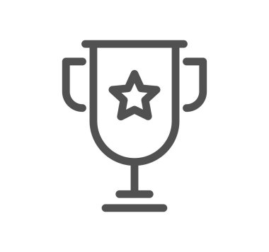 kupa simgesi, vektör illüstrasyonu basit tasarım