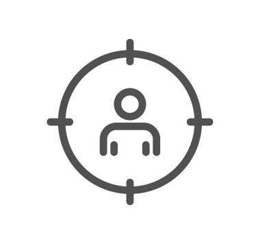 İnsan Kaynakları Simge Vektör İllüstrasyonu