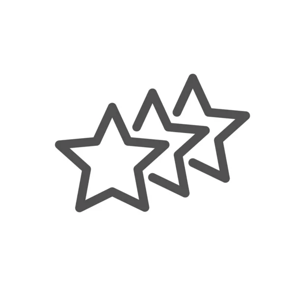 Estrellas Icono Vectorial Aislado Sobre Fondo Blanco Para Web — Vector de stock