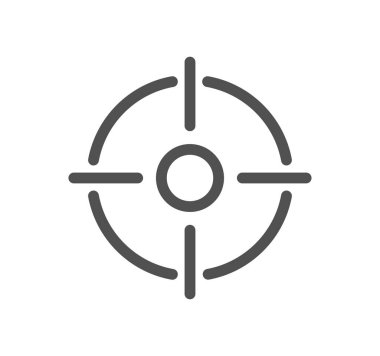 hedef simge, vektör illüstrasyonu basit tasarım