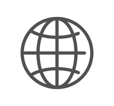 dünya simgesi, vektör illüstrasyonu basit tasarım