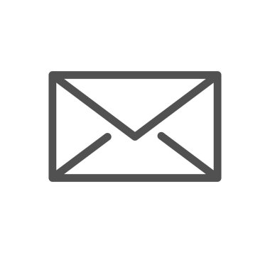 mail icon, vector illustration simple design