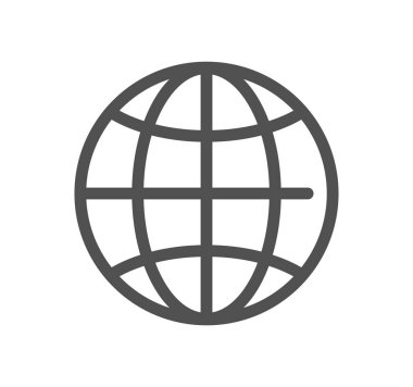 dünya simgesi, vektör illüstrasyonu