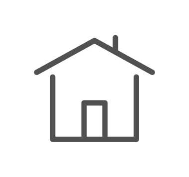 ev simgesi, vektör illüstrasyonu basit tasarım