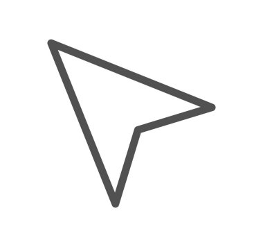 imleç simgesi, vektör illüstrasyonu basit tasarım