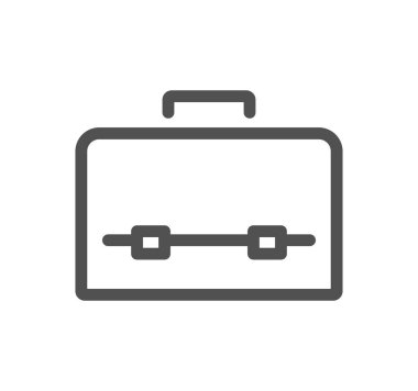 evrak çantası simgesi, vektör illüstrasyonu basit tasarım