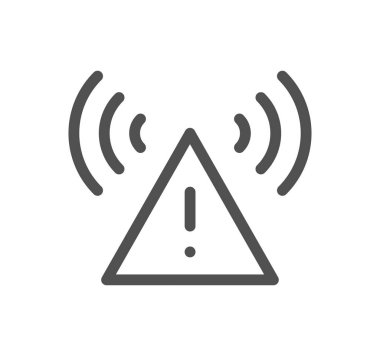 uyarı işareti simgesi, vektör illüstrasyonu basit tasarım