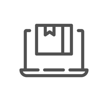 kutu simgesi, vektör illüstrasyonu basit tasarım