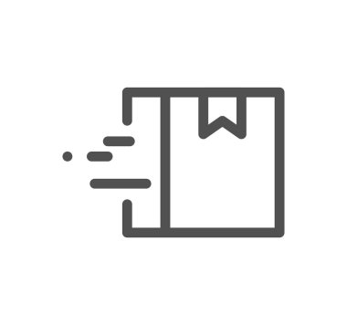 kutu simgesi, vektör illüstrasyonu basit tasarım