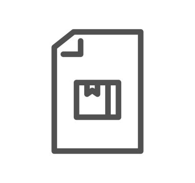 kutu simgesi, vektör illüstrasyonu basit tasarım