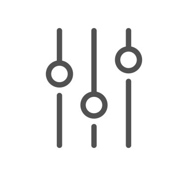 Karıştırıcı düğmeleri simgesi, vektör illüstrasyonu basit tasarım