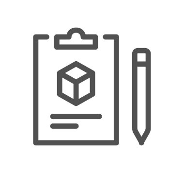 Pano simgesi üzerindeki kutu, vektör illüstrasyonu basit tasarım