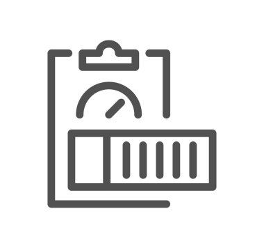 checklist icon, vector illustration simple design