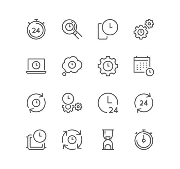 vektör zaman simgeleri kümesi, vektör illüstrasyonu basit tasarım