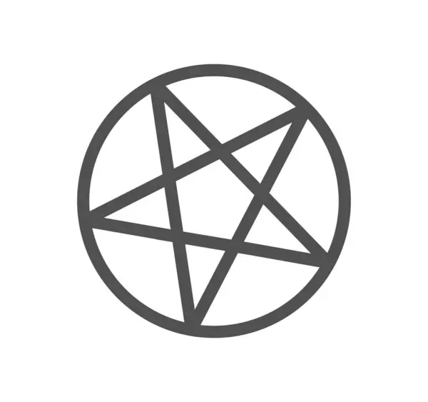 Ilustración Vectorial Del Icono Pentagrama — Vector de stock