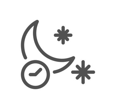 Ay simgesi, vektör illüstrasyonu basit tasarım