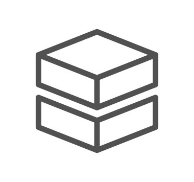 Küpler ilgili simge çizgisi ve doğrusal vektör.