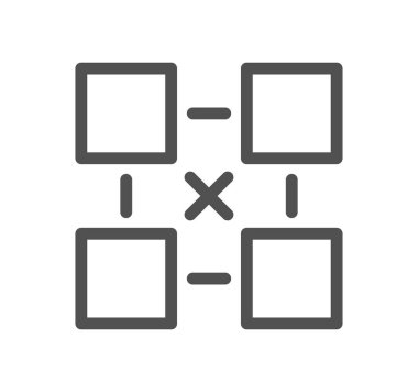 Küpler ilgili simge çizgisi ve doğrusal vektör.