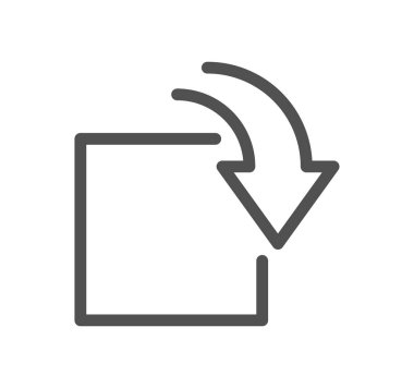 Küpler ilgili simge çizgisi ve doğrusal vektör.