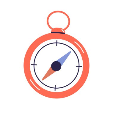 Pusula, el çizimi pusula, yön bulma için seyahat pusulası, yönlendirme için yön coğrafya aracı, seyahat için navigasyon aracı, kuzey düz vektör çizimi arama.