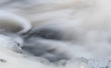 Close-up of water in waterfall