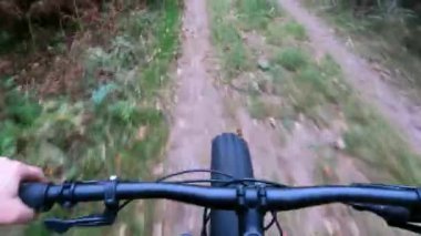 Ormanda bisiklet sürüyorum.