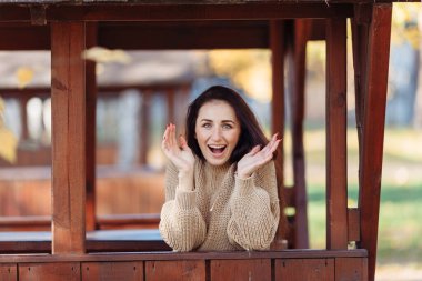 Parkta çimlerde oturan bir kadın dizüstü bilgisayarla çalışıyor. Kulaklık takan bir kadın parkta bir ağacın altında otururken dizüstü bilgisayar kullanıyor. Arkasından parlak güneş ışığı geliyor. Yüksek kalite fotoğraf