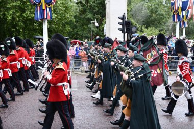 Londra, Birleşik Krallık-15 Haziran 2024: Londra Renkli Süvari Birliği