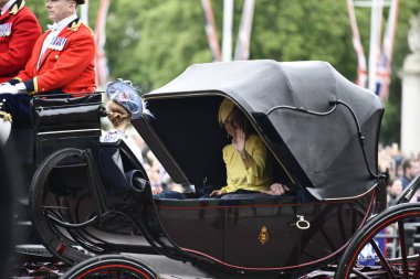 Londra, Birleşik Krallık-15 Haziran 2024: Londra Renkli Süvari Birliği