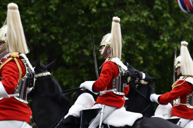 Londra, Birleşik Krallık-15 Haziran 2024: Londra Renkli Süvari Birliği